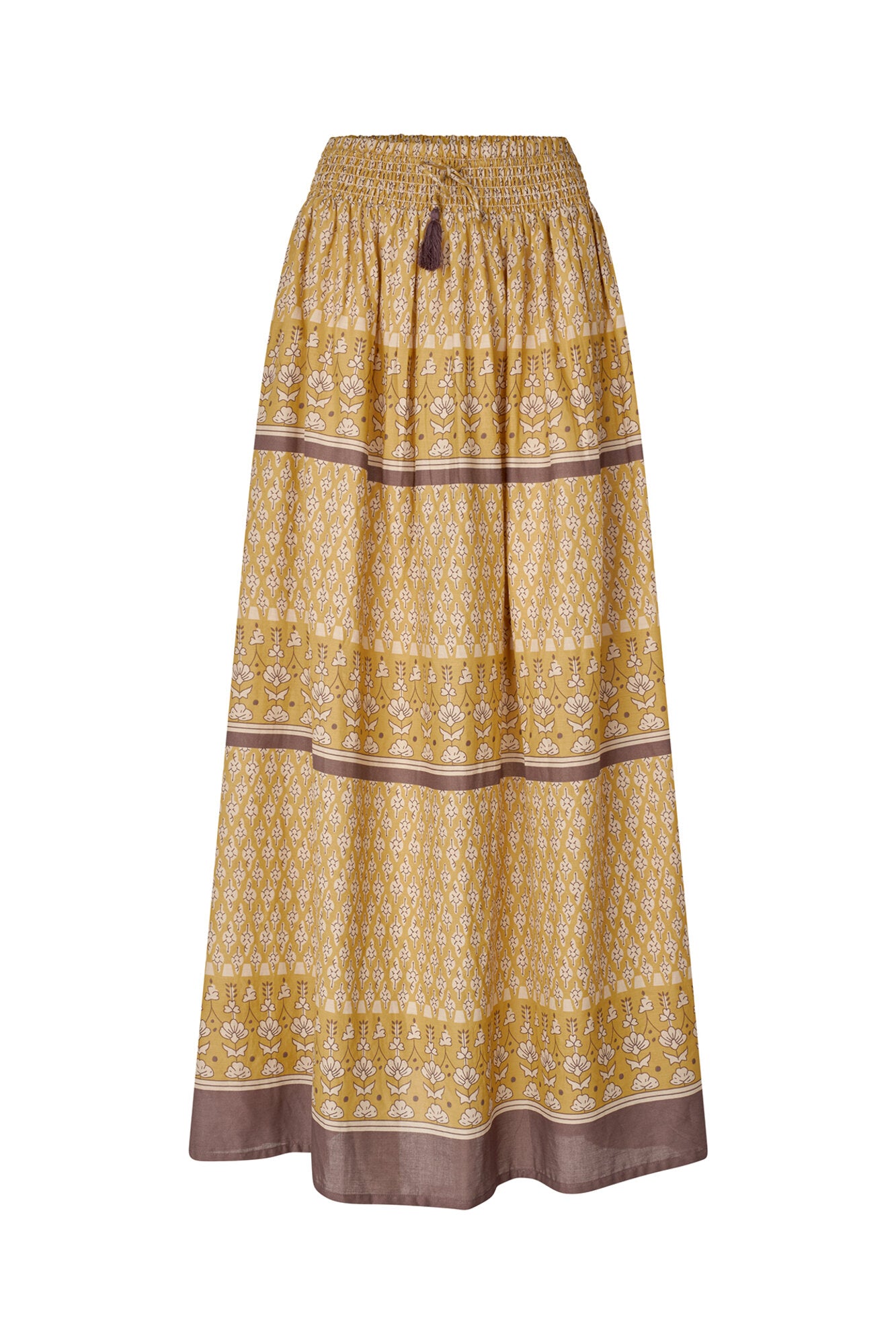 Diamond Maxi nederdel - Mustard